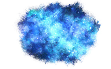 水彩風星空、銀河、宇宙