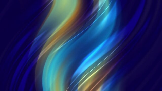 Trendy silky smooth blue and gold liquid gradient background animation. Full HD and looping abstract flowing color gradient motion background.
