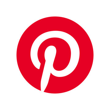 Vinnytsia, Ukraine - June 22, 2023: Pinterest app logo. Pinterest logo icon. Pinboards and templates app. Vector