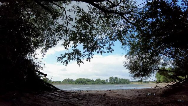 Elbe Staustufe bei Geesthacht