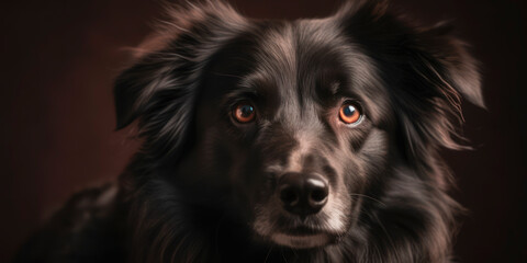 Pet Photography tips: How to photograph a cute Dog in a studio with a pastel backdrop. AI Generated.