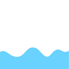 Blue Wave Border Frame