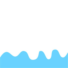 Blue Wave Border Frame