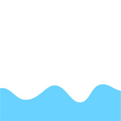 Blue Wave Border Frame