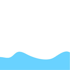 Blue Wave Border Frame