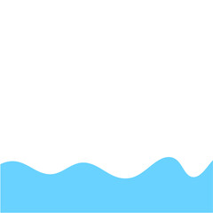 Blue Wave Border Frame