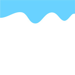 Blue Wave Border Frame