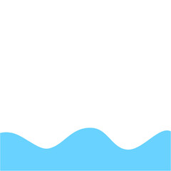 Blue Wave Border Frame