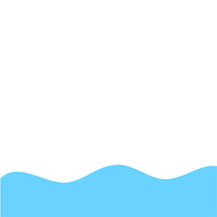 Blue Wave Border Frame