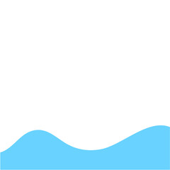 Blue Wave Border Frame