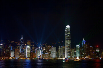Fototapeta na wymiar Hong Kong Island by night