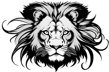 Fototapeta na wymiar head of lion, Logo, Icon