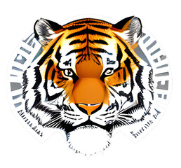 tiger on a white, Logo, Icon