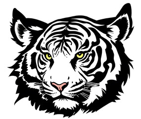 head of tiger, Logo, Icon