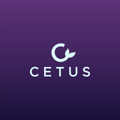 LETTER AND INITIAL C CETUS WITH WHITE COLOR FOR LOGO VECTOR FOR COMPANY, BRAND, BUSINESS, AND OTHER