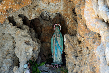 lady of lourdes cave in sibenik croatia