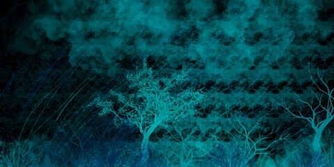 old day tree forest blue shades background wallpaper infographics canvas use background purple art illustration design