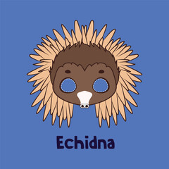 Echidna mask for costume party, Halloween, various festivities
