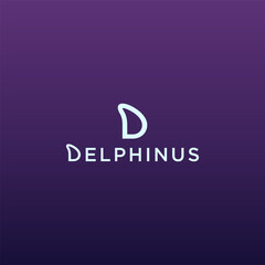 LETTER AND INITIAL D DELPHINUS WITH WHITE COLOR FOR LOGO VECTOR FOR NAMING, COMPANY, BRAND, BUSINESS, AND OTHER