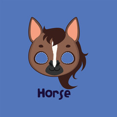 Horse mask for costume party, Halloween, various festivities