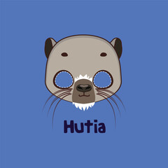 Hutia mask for costume party, Halloween, various festivities