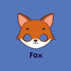 Fox mask for costume party, Halloween, various festivities