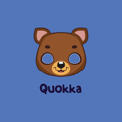 Quokka mask for costume party, Halloween, various festivities