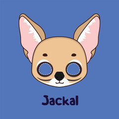 Jackal mask for costume party, Halloween, various festivities
