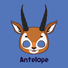 Antelope mask for costume party, Halloween, various festivities