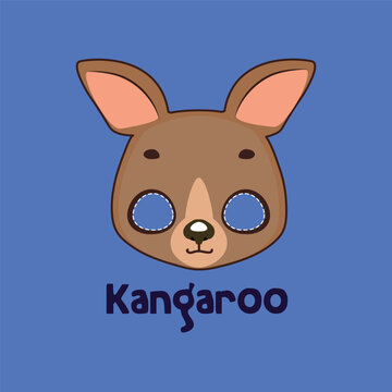 Kangaroo mask for costume party, Halloween, various festivities