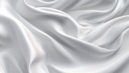 Pure Elegance: White Silk Background