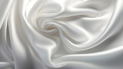 Pure Elegance: White Silk Background