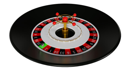 circle 3D render of the casino roulette.