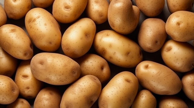 Potatoes on the market
