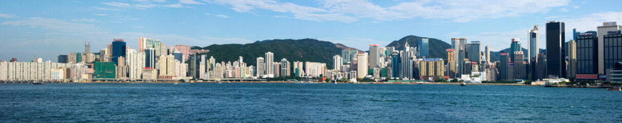 Fototapeta na wymiar Panoramic view of Hong Kong