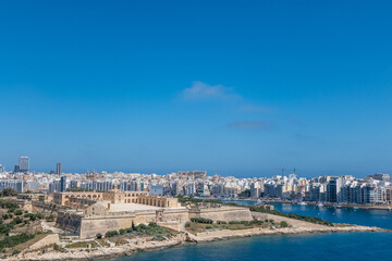 Valletta, Malta, 5 May 2023. Fort Manoel is a fortification that stands in Malta on Manoel Island