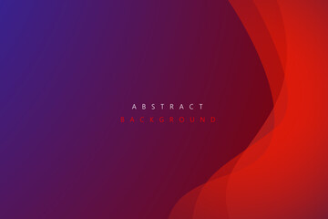 Abstract Geometric modern with Blue and red wave color background. template design. Vector illustration