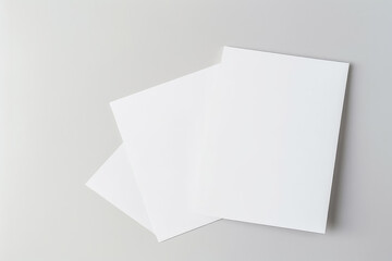 blank white paper on white