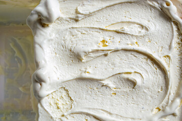 Vegan ice cream with Madagascar vanilla in a box
