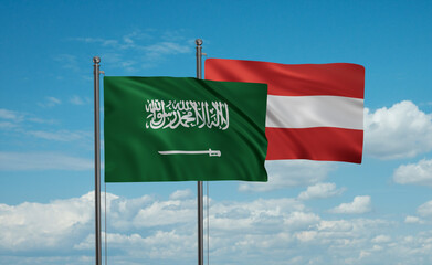 Austria and Saudi Arabia, KSA flag