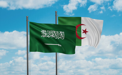 Saudi Arabia, KSA and Algeria national flag