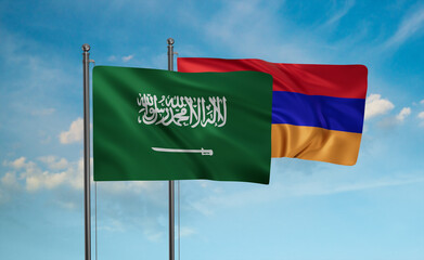 Armenia and Saudi Arabia, KSA flag