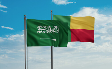 Benin and Saudi Arabia, KSA flag