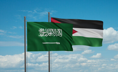 Jordan and Saudi Arabia, KSA flag