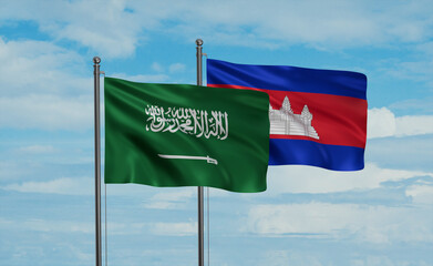 Cambodia and Saudi Arabia, KSA flag