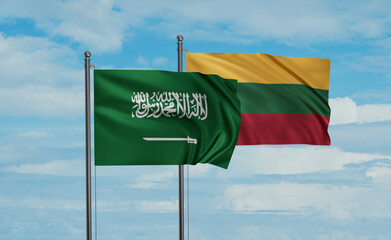 Lithuania and Saudi Arabia, KSA flag