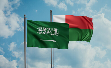Madagascar and Saudi Arabia, KSA flag