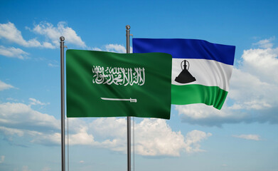Lesotho and Saudi Arabia, KSA flag
