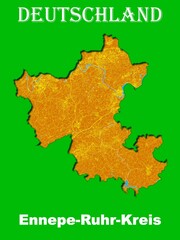 Karte Kreis Ennepe-Ruhr-Kreis Bundesland Nordrhein-Westfalen