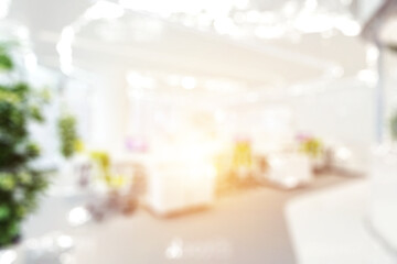Blurred business background  MODERN DEFOCUSED INTERIOR WITH CITY LIGHTS REFLECTIONS